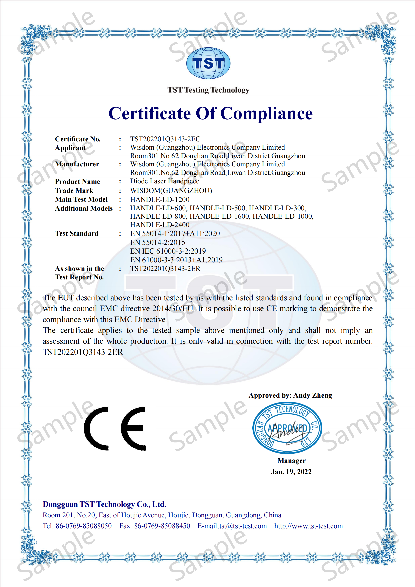 Q3143 EMC cemark EN55014_00